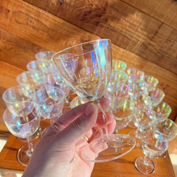 Iridescent Vintage Glassware Sets - Picture 1 of 5